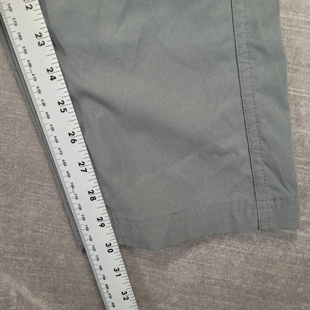 Columbia Men Outdoor Pants Size 12 Short Gray Omni Shield Water Repellent Hiking